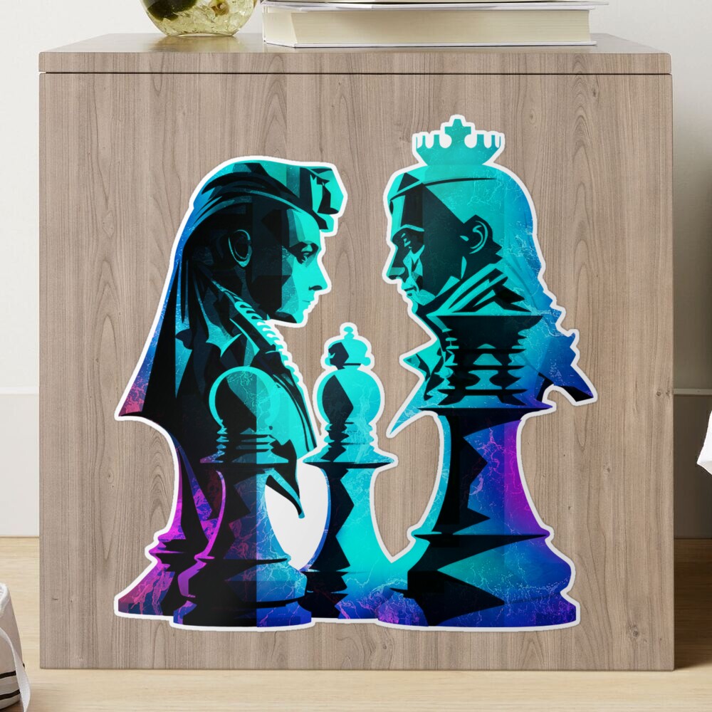 4 Player Vinyl Chess Board - 1.56 Squares