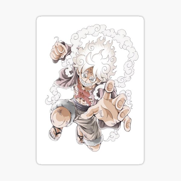 Luffy Gear 5  Sticker for Sale by animervd1