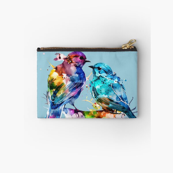 Item preview, Birds Couple Colourful Art | Watercolor Painting of the Birds designed and sold by KOTOdesign.
