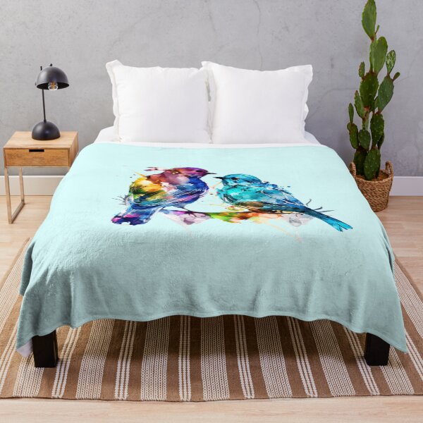 Item preview, Birds Couple Colourful Art | Watercolor Painting of the Birds designed and sold by KOTOdesign.