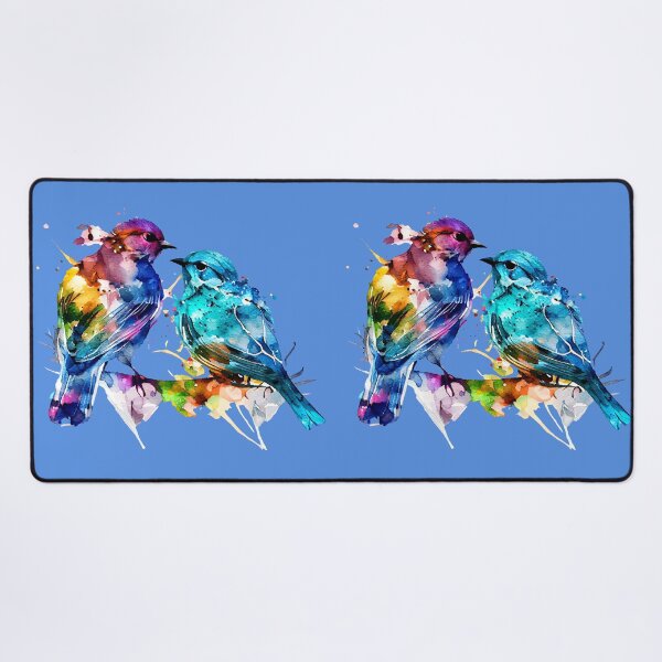 Item preview, Birds Couple Colourful Art | Watercolor Painting of the Birds designed and sold by KOTOdesign.