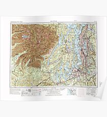 USGS Topo Map Washington State WA Seattle 243646 1958 250000 Poster