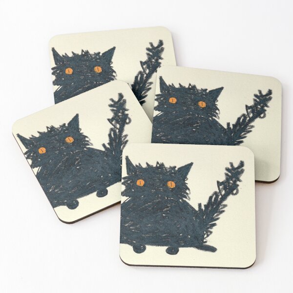 Item preview, scribble cat (brighter scan) designed and sold by elskerdoodles.