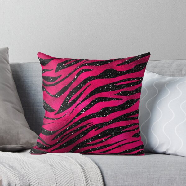 Item preview, Hot Pink and Black Tiger Stripe Pattern designed and sold by Paulele.
