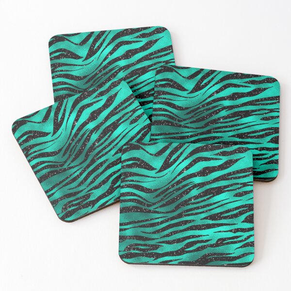 Item preview, Jade Green and Black Tiger Stripe Pattern designed and sold by Paulele.