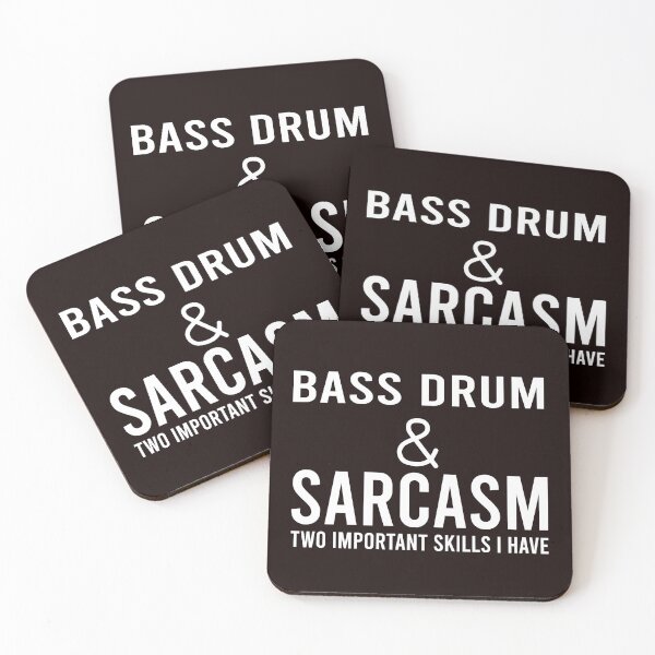 Item preview,  Bass Drum And Sarcasm, Funny Drumming designed and sold by Aerial Addicts.