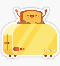 Burning Toast Sticker