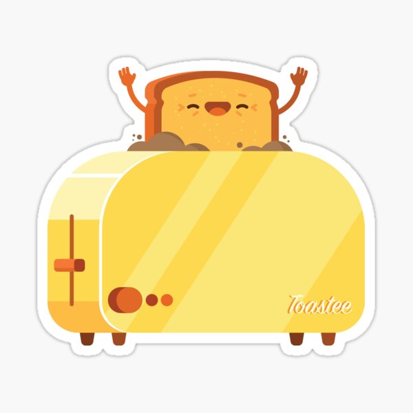 Burning Toast Sticker