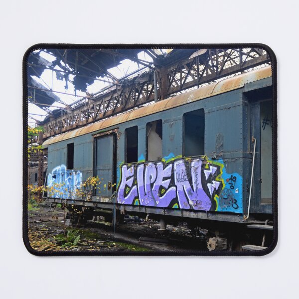 Item preview, Abandoned railway carriage, Red Star train Graveyard, Budapest designed and sold by Random Railways.