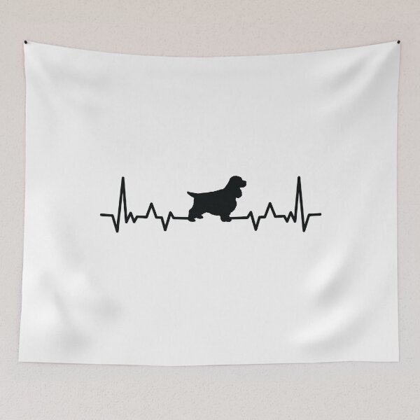 Item preview, Funny cocker spaniel Heartbeat designed and sold by shokA Design.