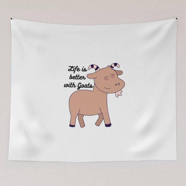 Item preview, Life is better with Goats - Goat Simulator Funny #5 designed and sold by Trendy-Now.
