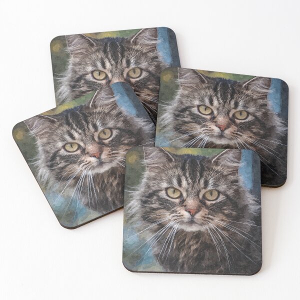 Item preview, Siberian cat digital drawing designed and sold by Lacasadellora.