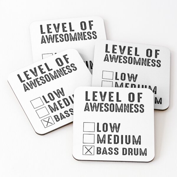 Item preview, Bass Drum Level Of Awesomness, Funny Drumming designed and sold by Aerial Addicts.