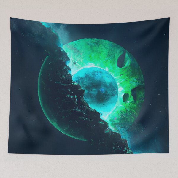 Item preview, Emerald Lunar Core Cracking Open DALL-E AI Art designed and sold by stine1.