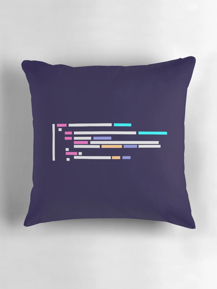 Aperçu 3 sur 4. Coussin avec l'œuvre Code # 1 créée et vendue par codezn.