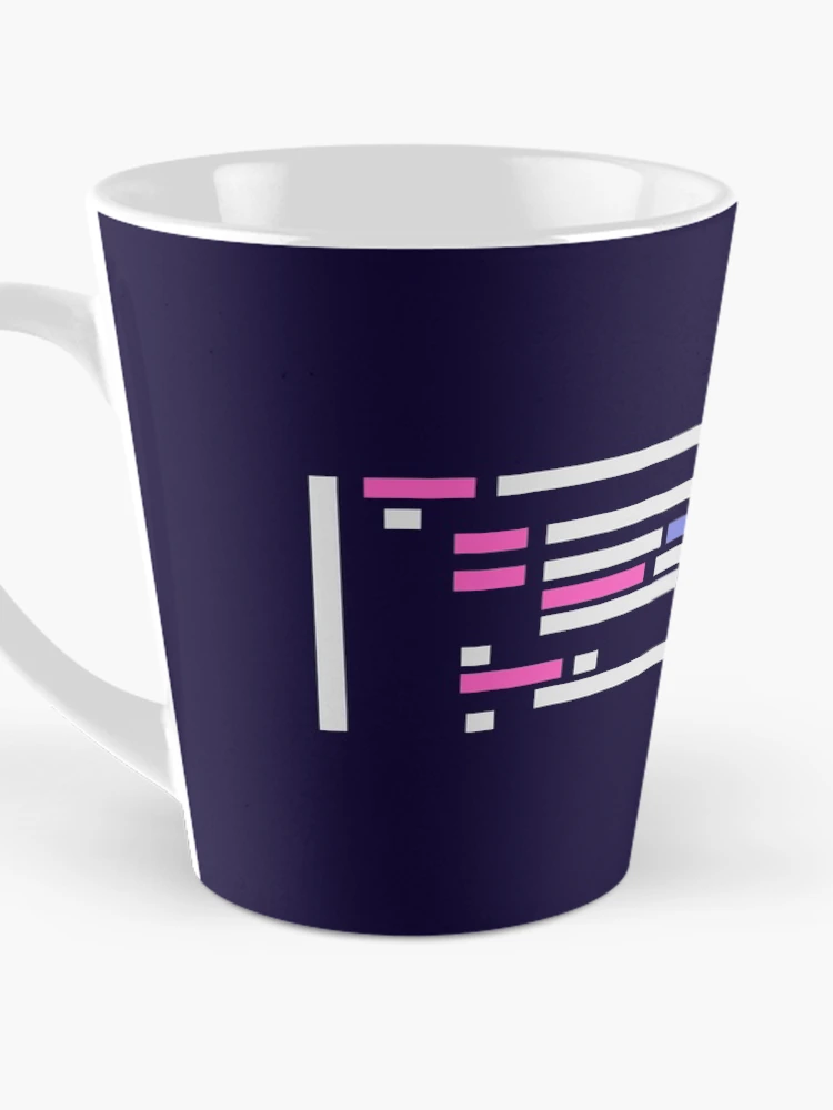 Aperçu 3 sur 4. Mug à café avec l'œuvre Code # 1 créée et vendue par codezn.