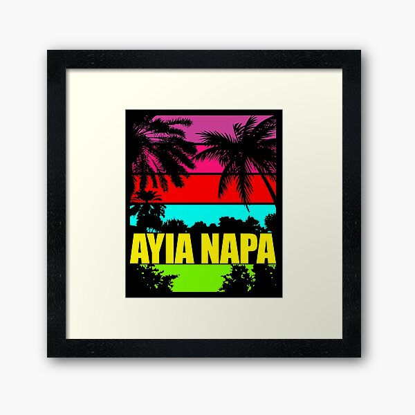 Cyprus Family Holiday Travel To Ayia Napa Framed Art Print