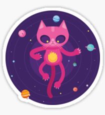 God is a Cat Sticker