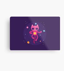 God is a Cat Metal Print