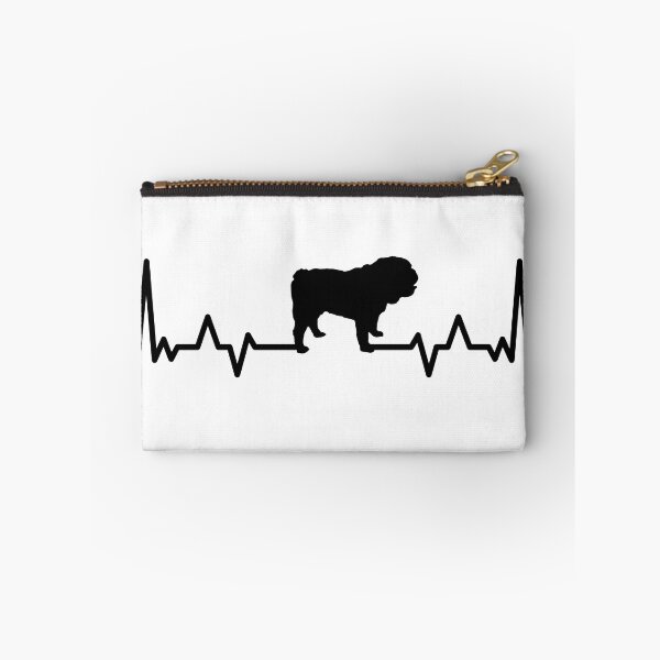Item preview, Latido del corazón del buldog inglés designed and sold by shokA Design.