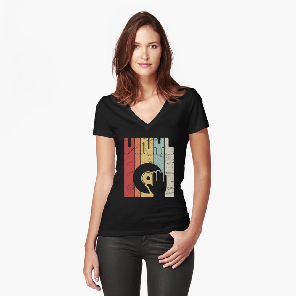Item preview, Fitted V-Neck T-Shirt designed and sold by ethandirks.