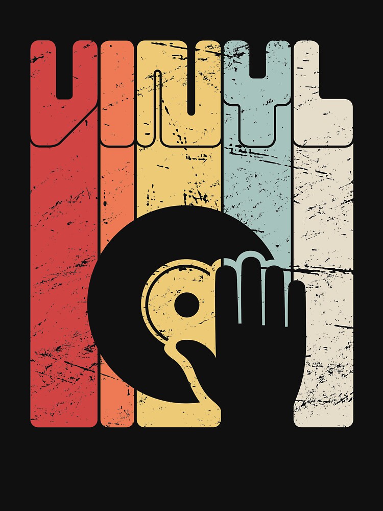 Thumbnail 7 of 7, Classic T-Shirt, Retro Vinyl Record Turntable designed and sold by ethandirks.