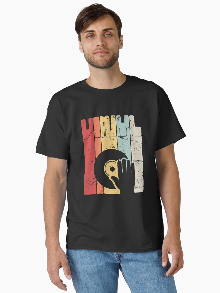 Thumbnail 2 of 7, Classic T-Shirt, Retro Vinyl Record Turntable designed and sold by ethandirks.