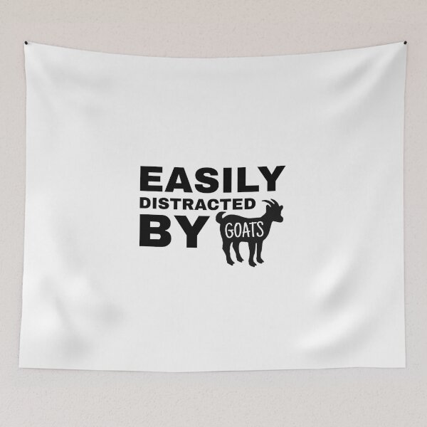 Item preview, Easily Distracted by Goats - Goat Simulator Funny  designed and sold by Trendy-Now.