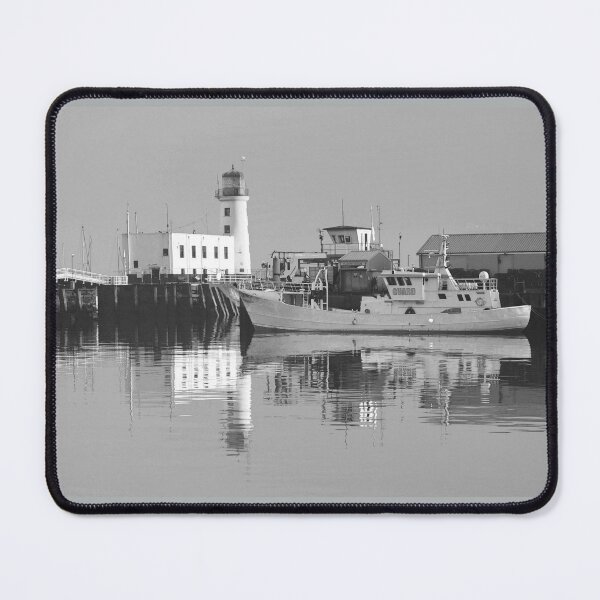 Item preview, Scarborough Lighthouse Monochrome designed and sold by Alisonchambers2.