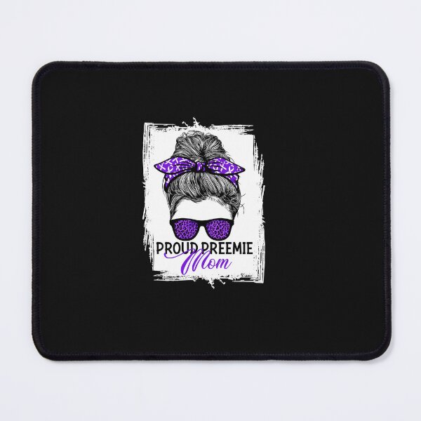 Item preview, Proud Preemie Mom Messy Bun Women - Prematurity Awareness Shirt designed and sold by LauraGaby.