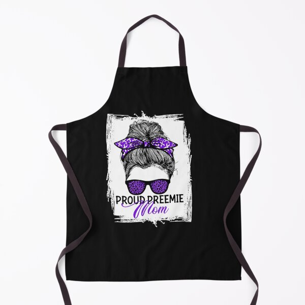 Item preview, Proud Preemie Mom Messy Bun Women - Prematurity Awareness Shirt designed and sold by LauraGaby.