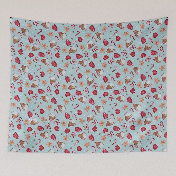 Item preview, Christmas Pattern - Gingerbread and Candy Canes designed and sold by Ashley Van Dyken.