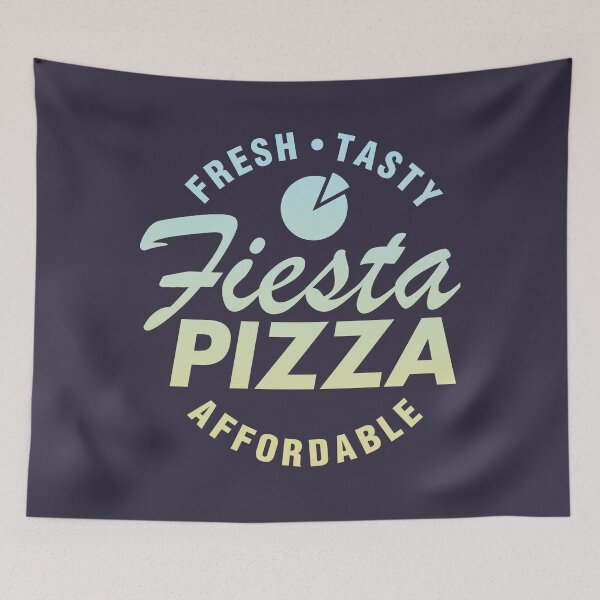 Item preview, Fiesta Pizza, Fresh Tasty Affordable designed and sold by pineconebutter.