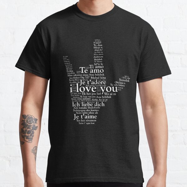 Amor en todos los idiomas Lenguaje de señas americano Camiseta clásica