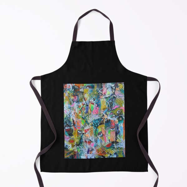 Item preview, Surreal Faces Abstract Bright Colour designed and sold by BeaOutsiderArt.
