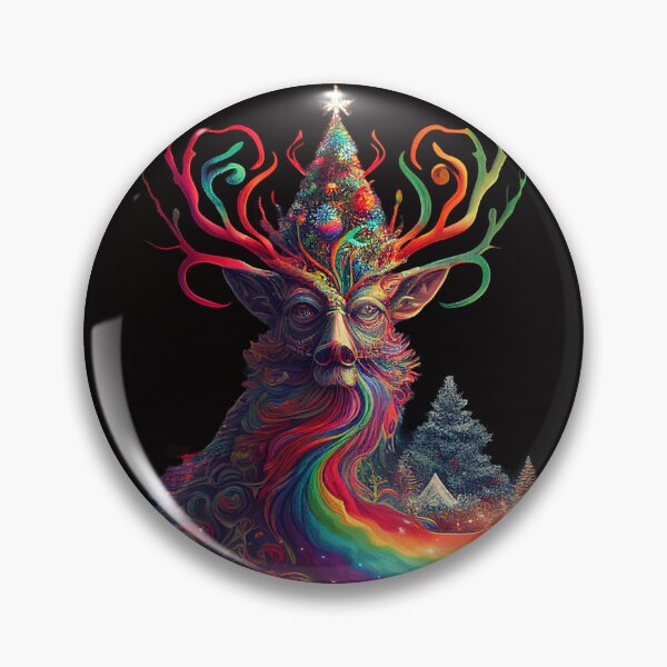 Item preview, PSYCHEDELIC REINDEER Midjourney AI Artwork designed and sold by davidjulie.