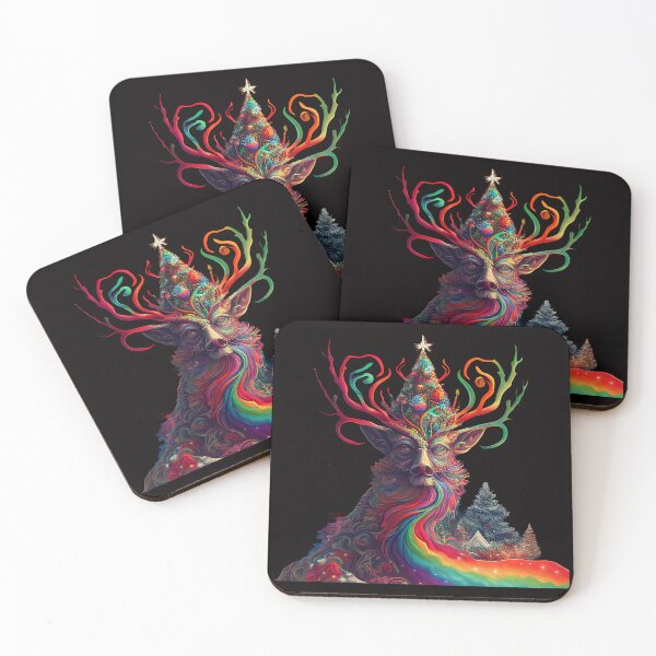 Item preview, PSYCHEDELIC REINDEER Midjourney AI Artwork designed and sold by davidjulie.