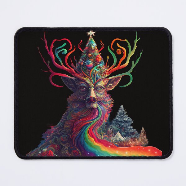 Item preview, PSYCHEDELIC REINDEER Midjourney AI Artwork designed and sold by davidjulie.
