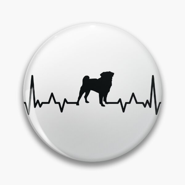 Item preview, Funny Pug Dog Heartbeat designed and sold by shokA Design.
