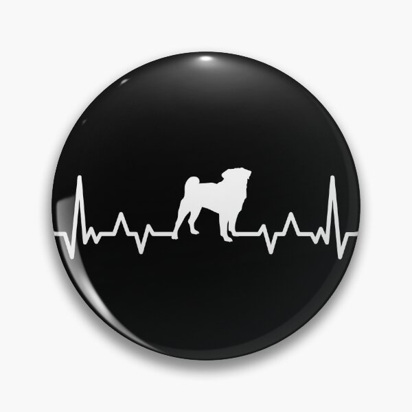 Item preview, Funny Pug Dog Heartbeat designed and sold by shokA Design.
