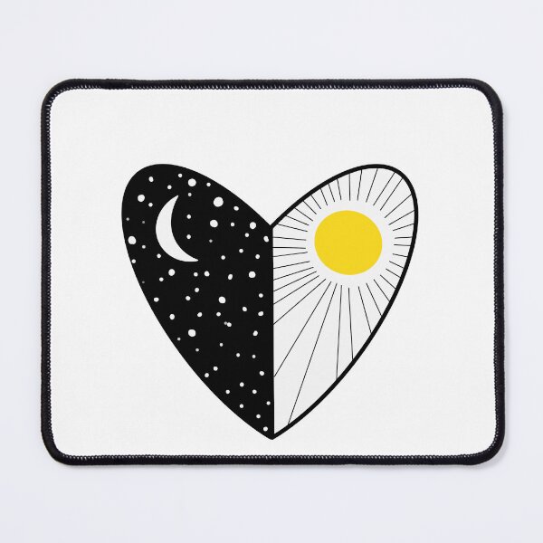 Item preview, heart with moon and sun designed and sold by Onhappy17.