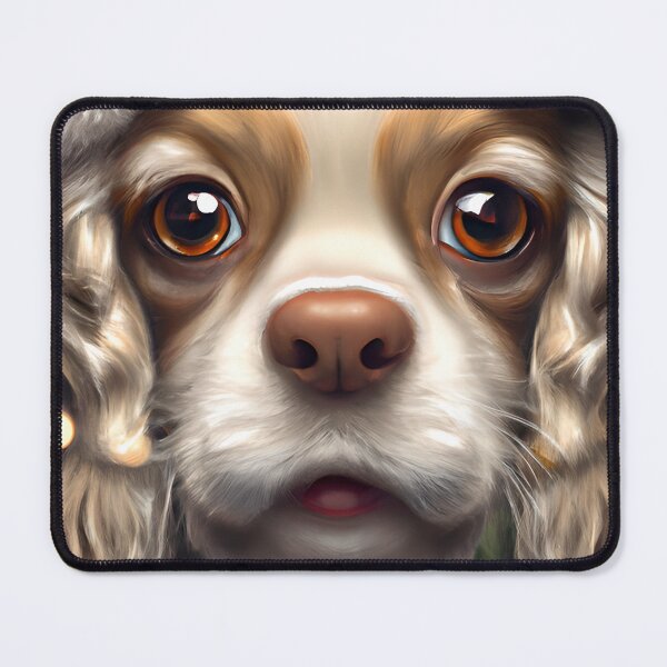 Item preview, Christmas French Spaniel Wearing A Santa Hat designed and sold by ZenEverAI.