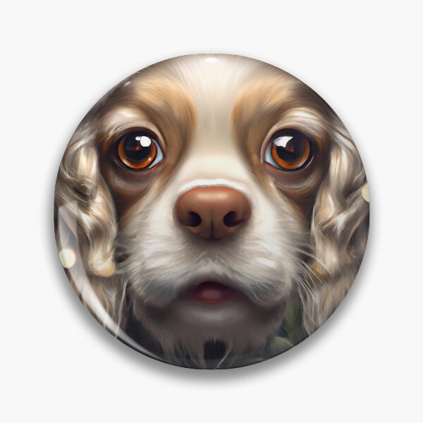 Item preview, Christmas French Spaniel Wearing A Santa Hat designed and sold by ZenEverAI.