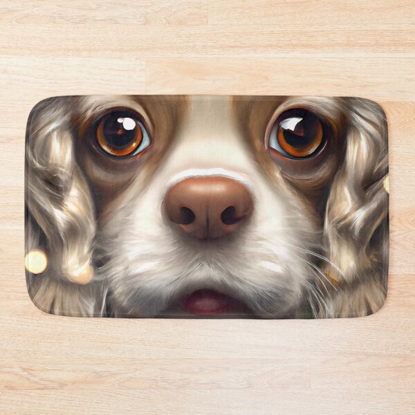 Item preview, Christmas French Spaniel Wearing A Santa Hat designed and sold by ZenEverAI.