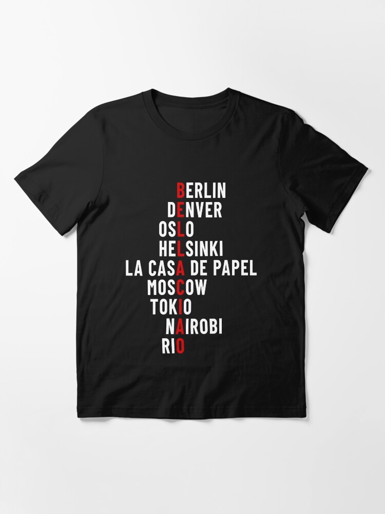 La Casa De Papel Bella Ciao Money Heist Essential T Shirt