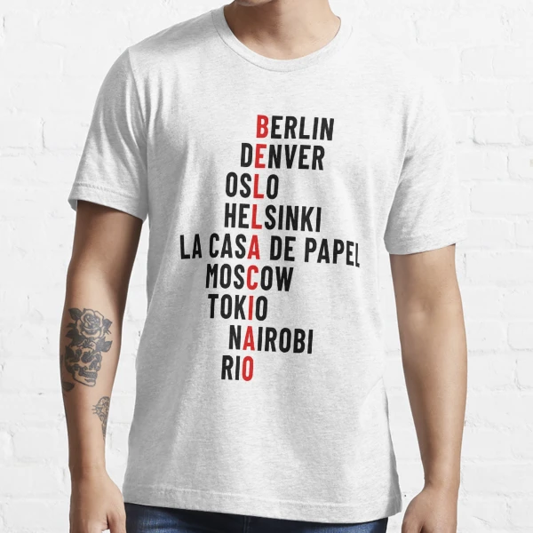 La Casa De Papel Bella Ciao Money Heist Essential T Shirt