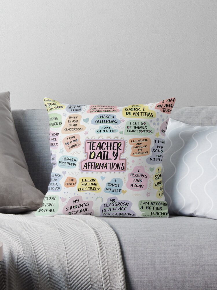 "Teacher Affirmation Tumbler, Daily Affirmations Tumbler - Gift For ...