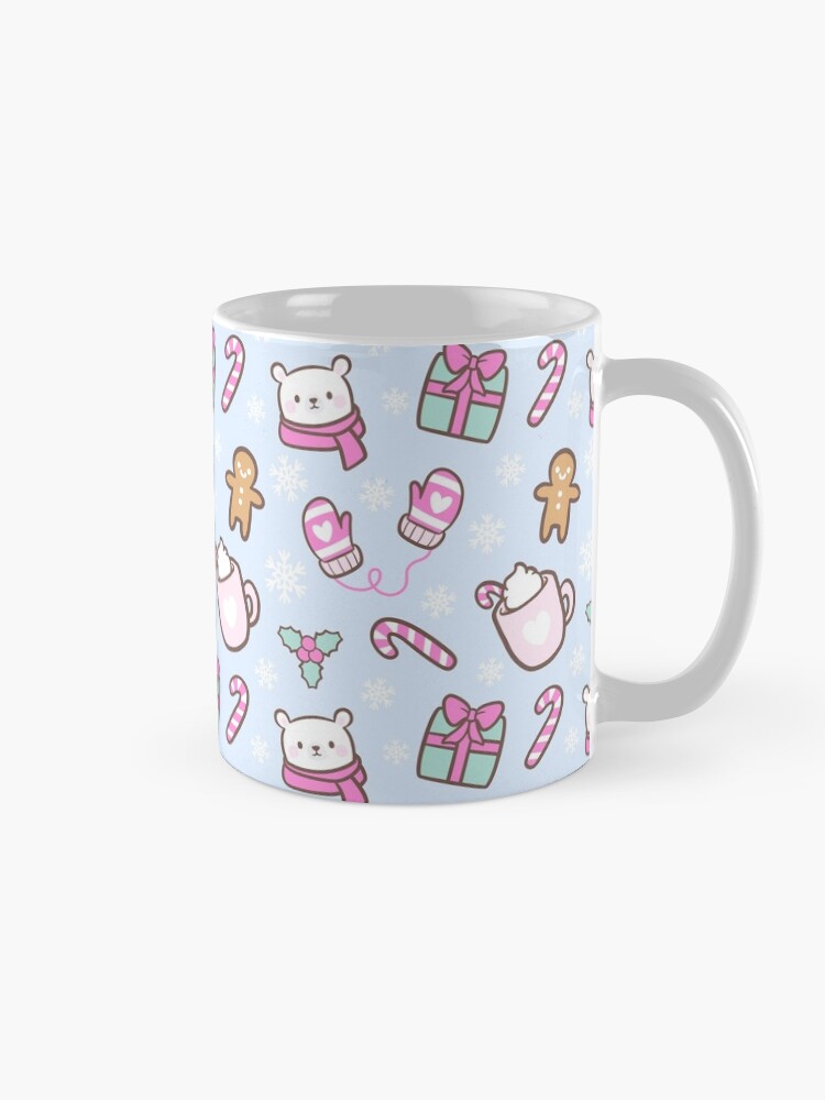 Alternate view of Cute Christmas // Blue | Nikury Coffee Mug