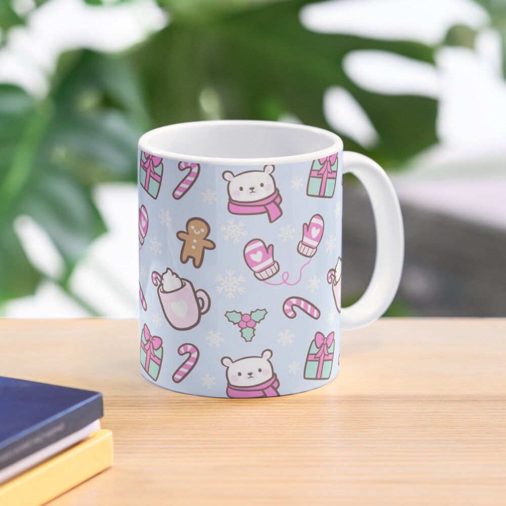 Cute Christmas // Blue | Nikury Coffee Mug