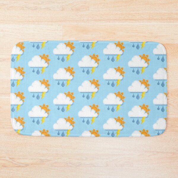 Item preview, Retro Sunny Rain Storm Pixel Design designed and sold by 8BitTrip.